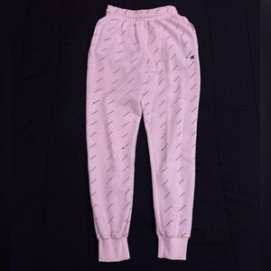 Champion Light Pink Logo Joggers